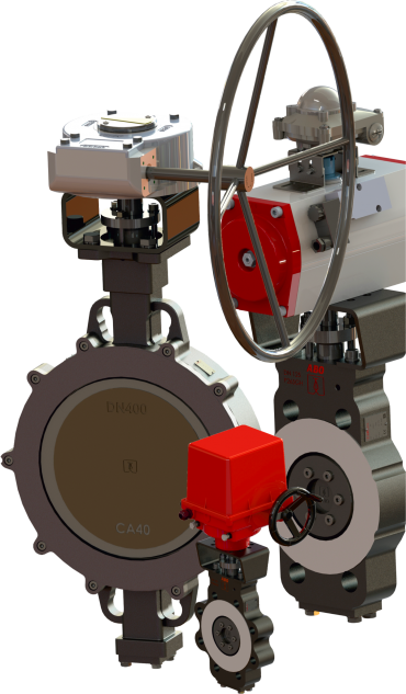 Triple offset butterfly valves Series 3E
