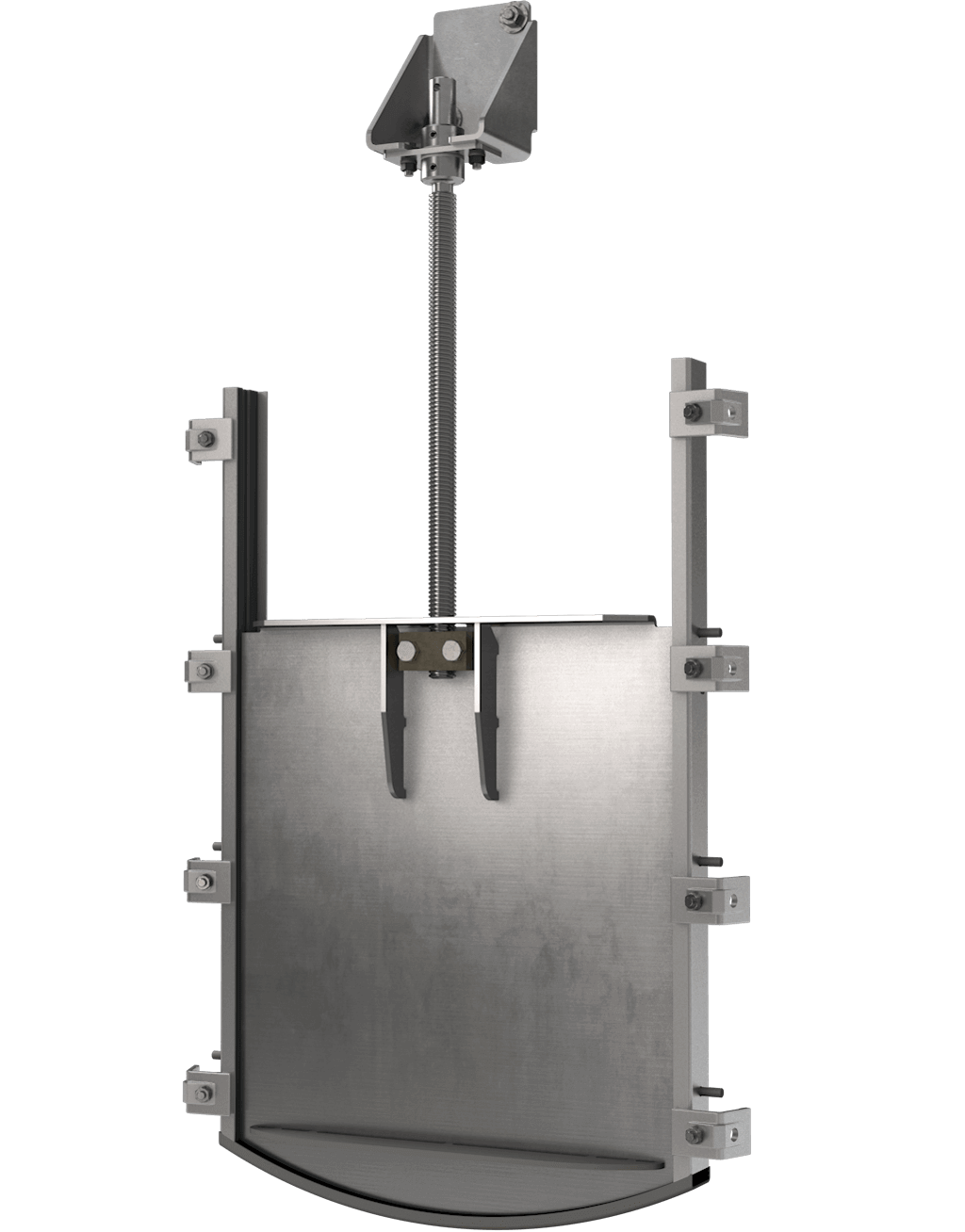 Pit sluice gate